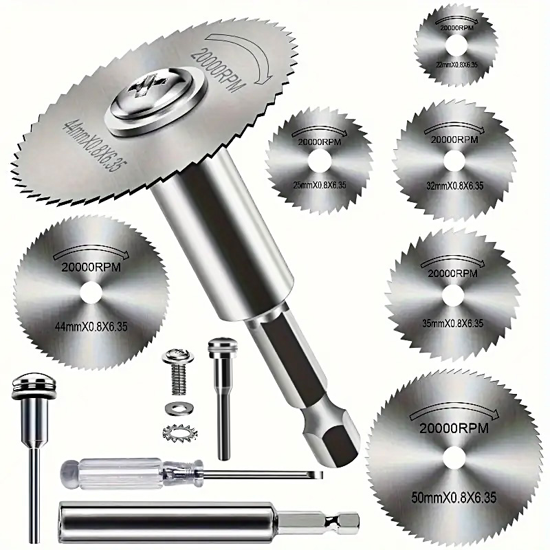Cordless Rotary Tool Kit Accessories - Hogesnelheidsstaalzaagbladen 10 stuks, 1/4