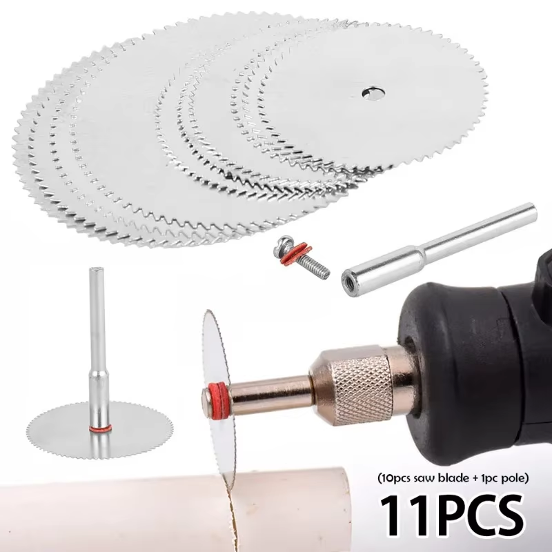 Cordless Rotary Tool Kit Accessories - 11-delige micro-cirkelzaagblad accessoire elektrische slijpschijf metaalsnijder