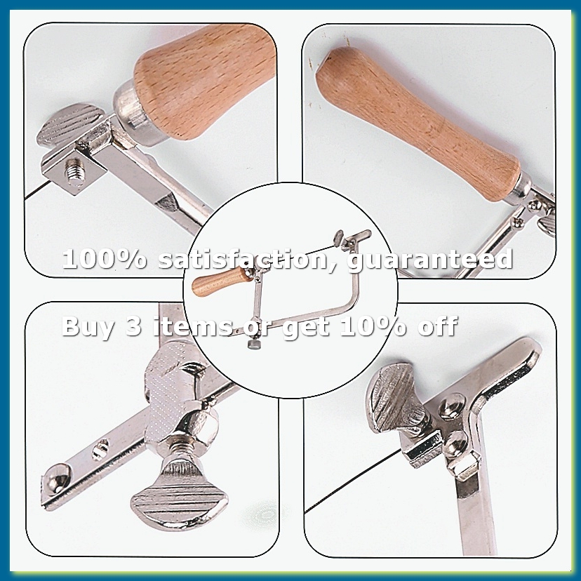 Hand Tools - Professionele verstelbare zaagboog met houten handvat