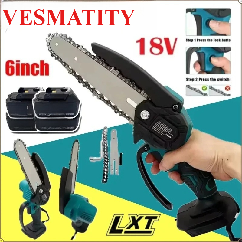 Mini Electric Chainsaw 6 Inch - Elektrische 6-inch houtzaagzaag, kleine handzame mini