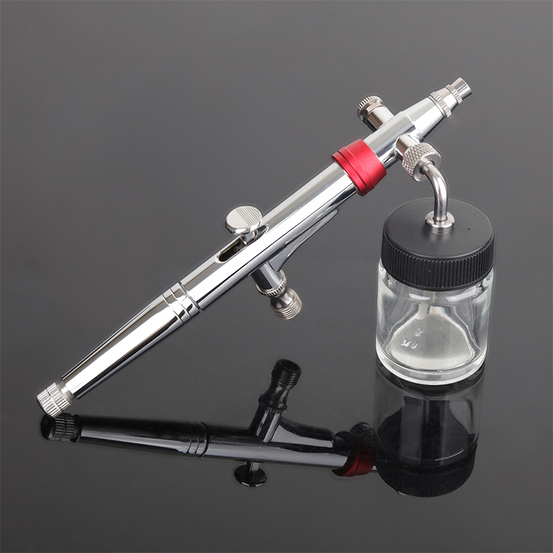 Airbrush Kit With Mini Compressor - Hoge capaciteit dubbele actie rotatie airbrush