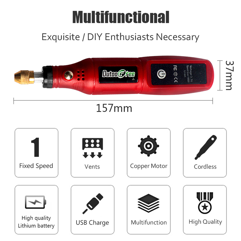 Usb Snoerloze Roterende Gereed - Cordless Rotary Tool Kit Accessories recensie en prijs