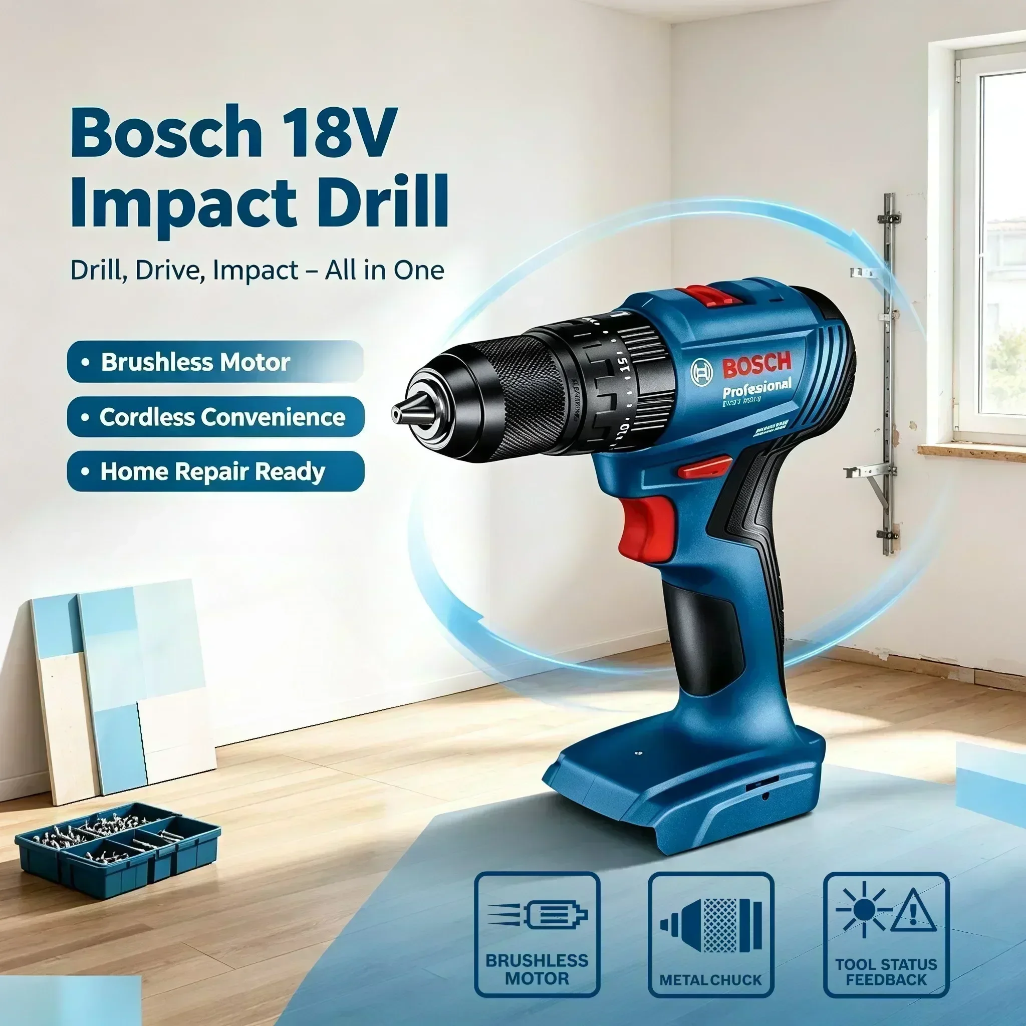 Bosch GSB 185-LI 18V draadloze - Brushless Cordless Electric Drill 18V recensie en prijs