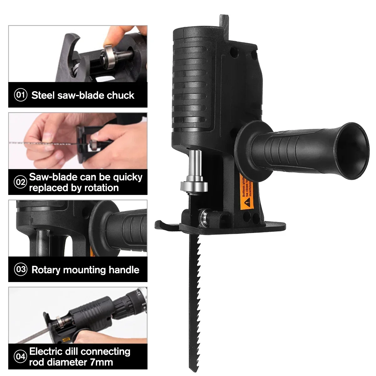 Draagbare reciprozaagadapter E - Reciprocating Saw Attachment Drill recensie en prijs