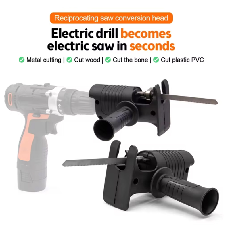 Draagbare elektrische boormach - Reciprocating Saw Attachment Drill recensie en prijs