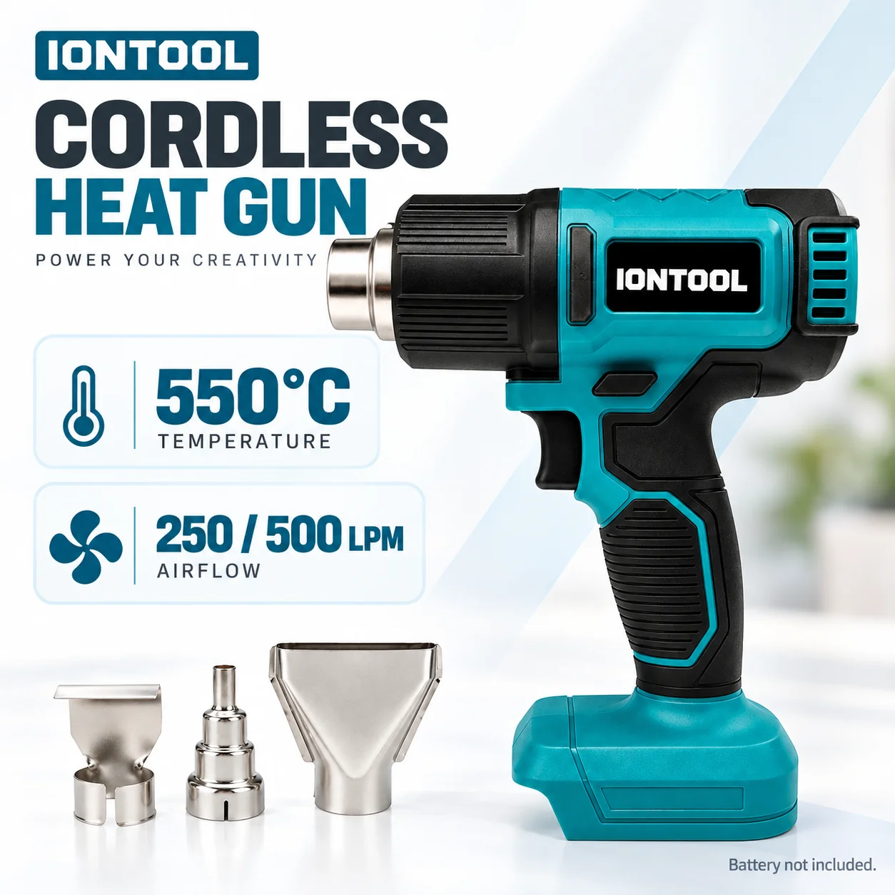 IONTOOL 550 ℃   Compacte, duur - Cordless Heat Gun For Shrink Tubing recensie en prijs