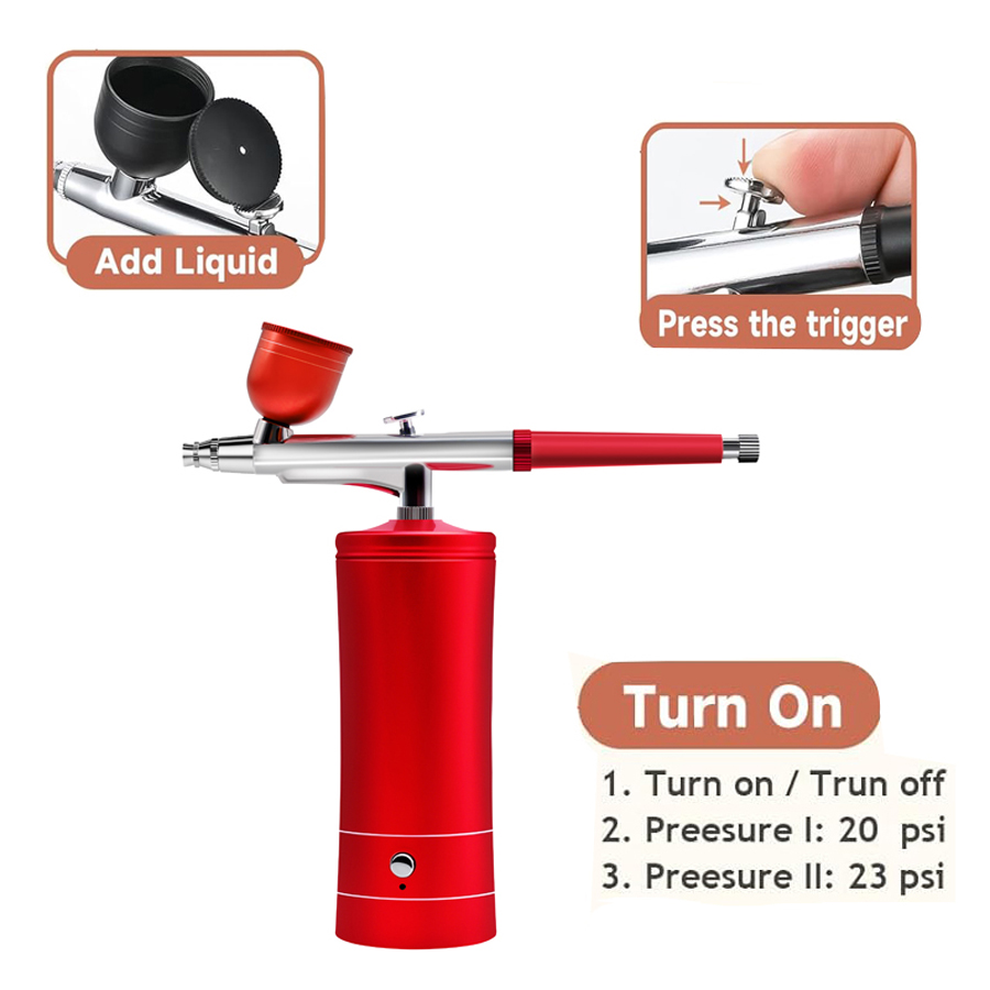 Airbrushset met compressor, dr - Airbrush Kit With Mini Compressor recensie en prijs