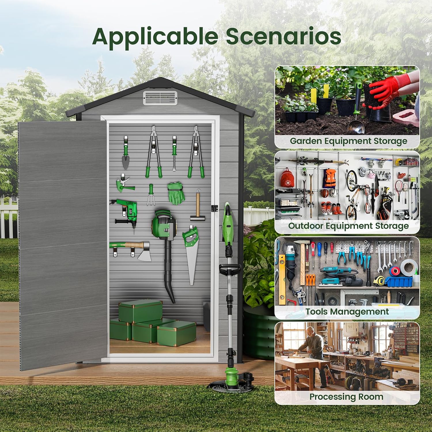 Buitenberging met vloer, geree - Garden Tools recensie en prijs