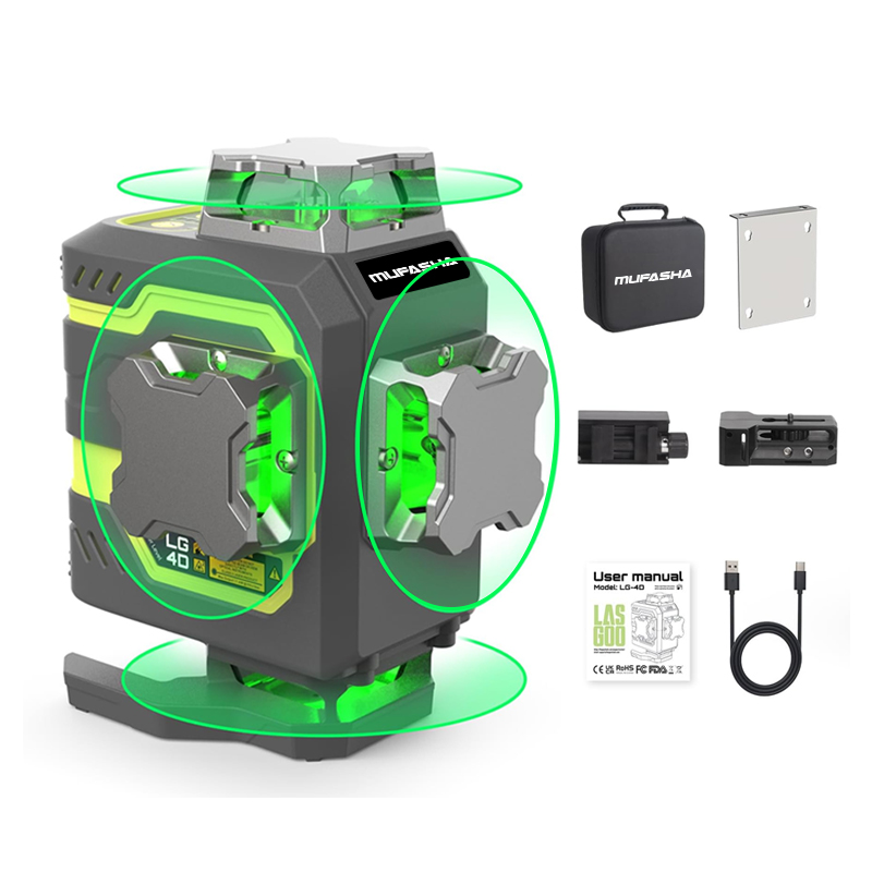 16-lijns laserwaterpas 360° ze - Laser Level 16 Lines 4D Green recensie en prijs