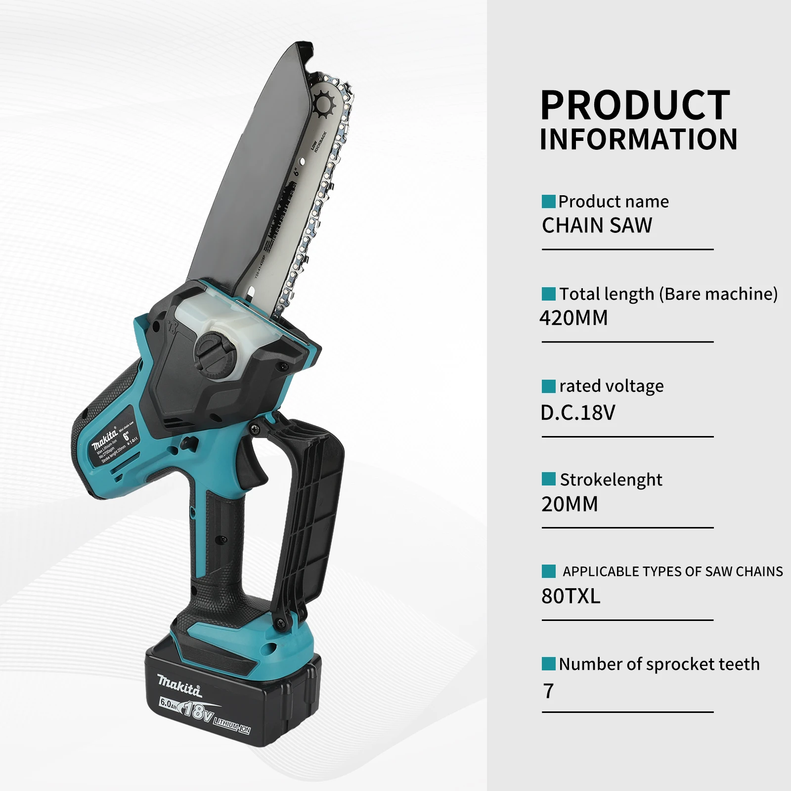 Accu-kettingzaag voor houtbewe - Mini Electric Chainsaw 6 Inch recensie en prijs