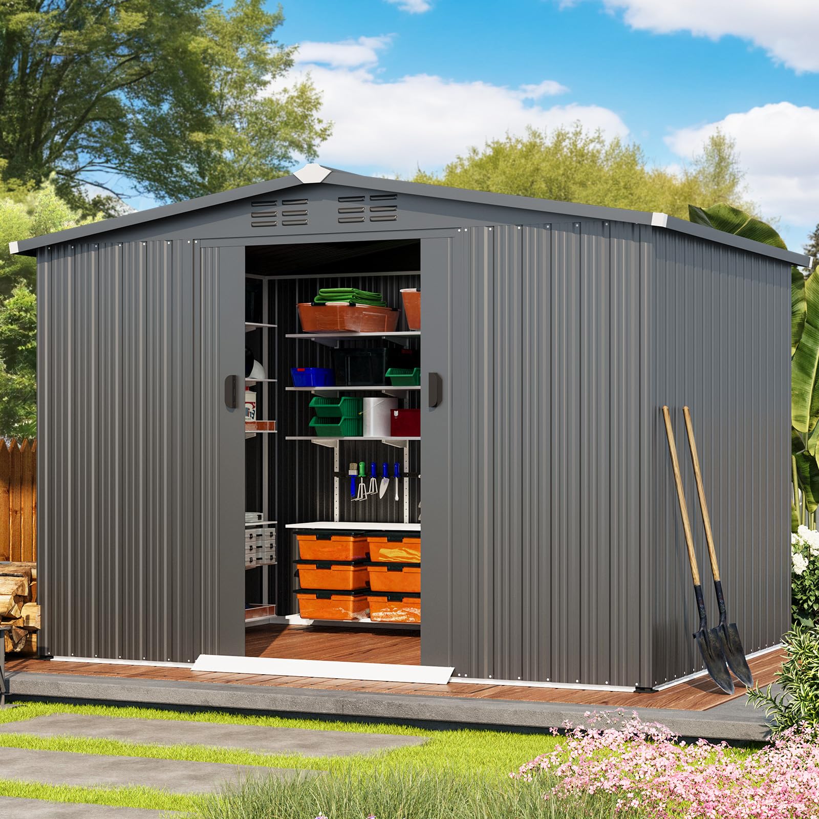 8x6 FT gegalvaniseerde stalen  - Garden Tools recensie en prijs