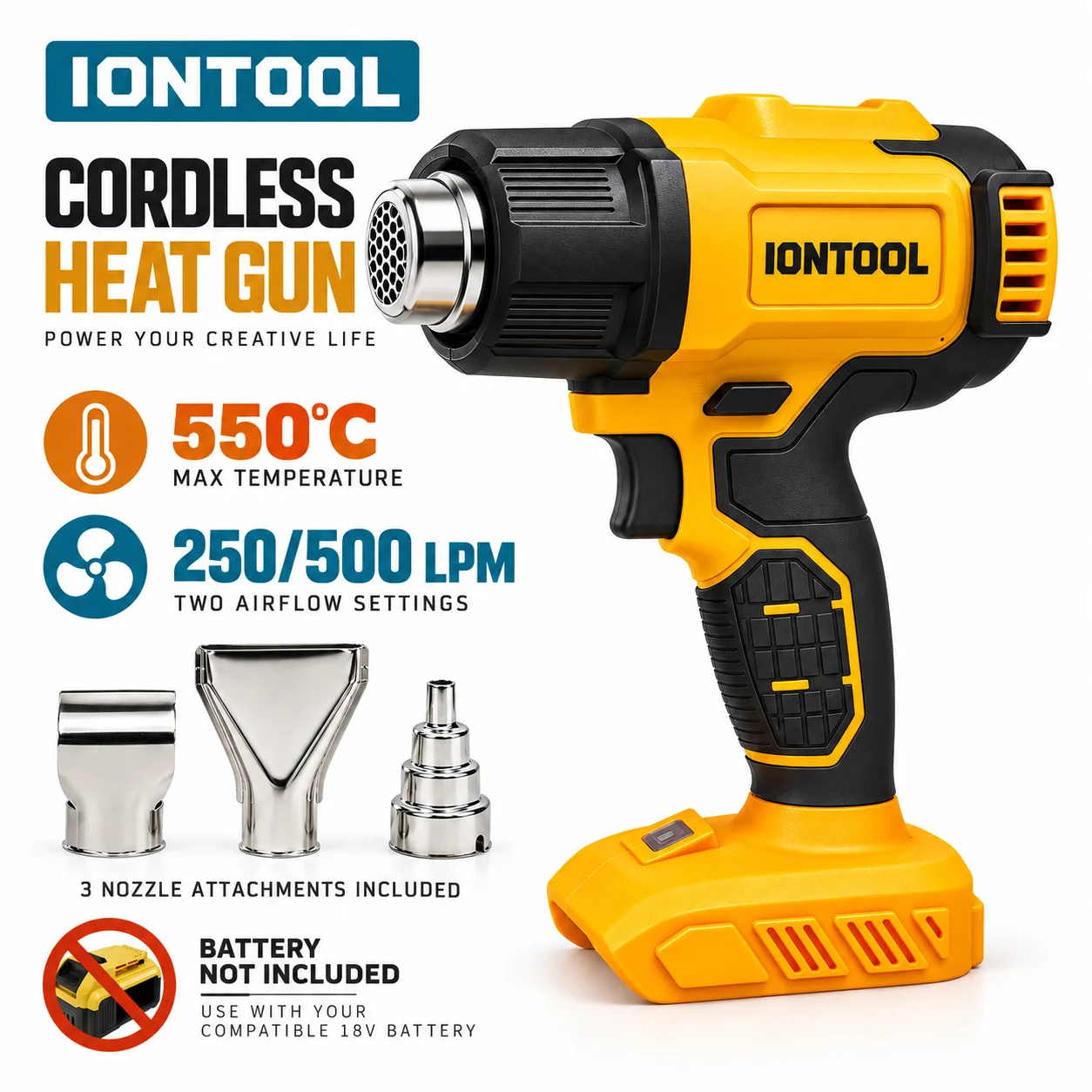 IONTOOL draadloze warmtepistoo - Cordless Heat Gun For Shrink Tubing recensie en prijs