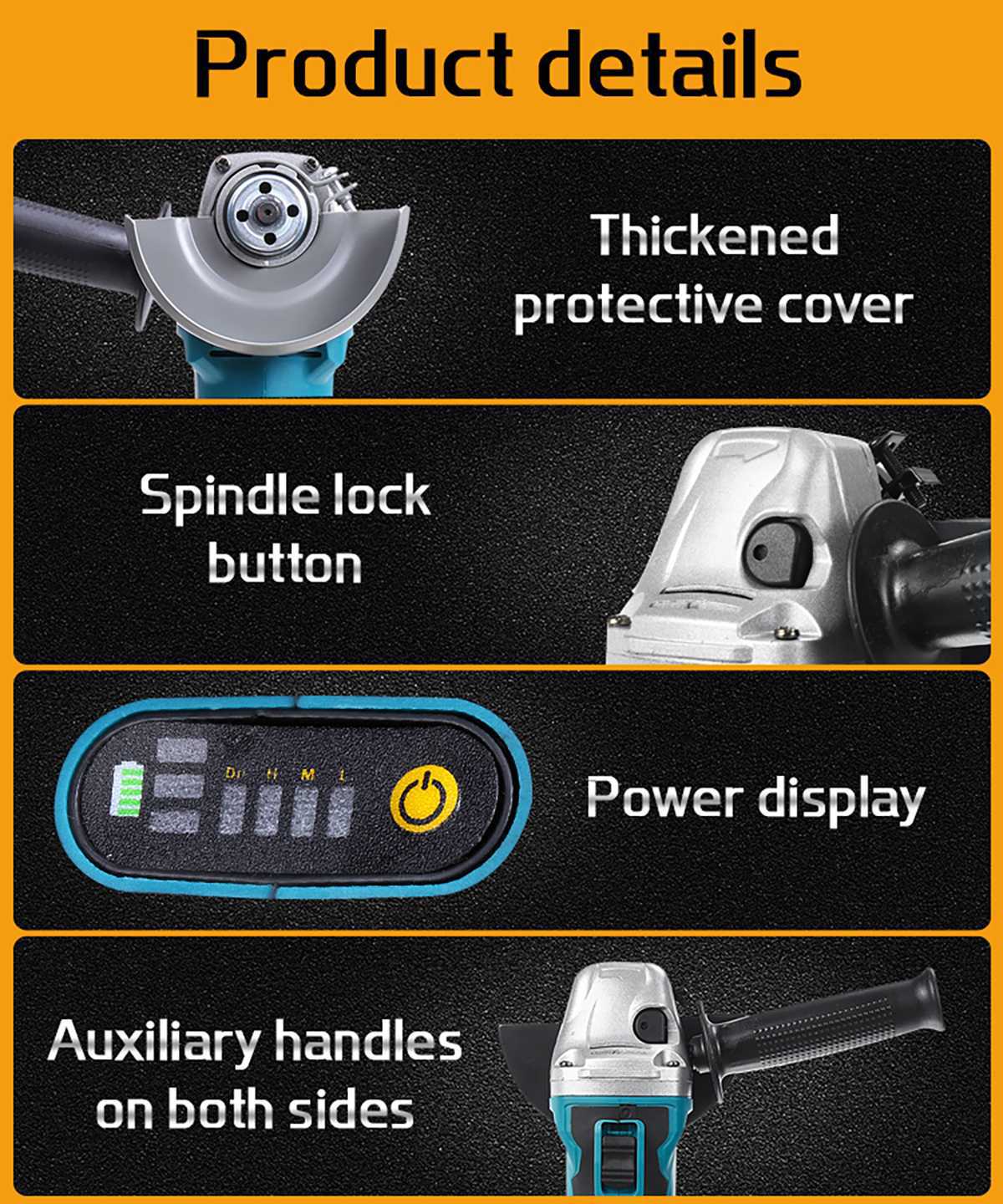21V borstelloze haakse slijper - Brushless Angle Grinder Battery Powered recensie en prijs